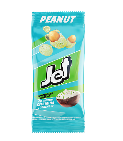 Хрустящий арахис со вкусом сметаны с зеленью ТМ &quot;JET&quot;, 50г